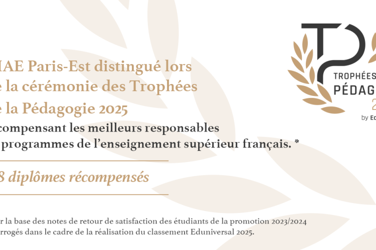 IAE Paris-Est récompensé par Eduniversal 